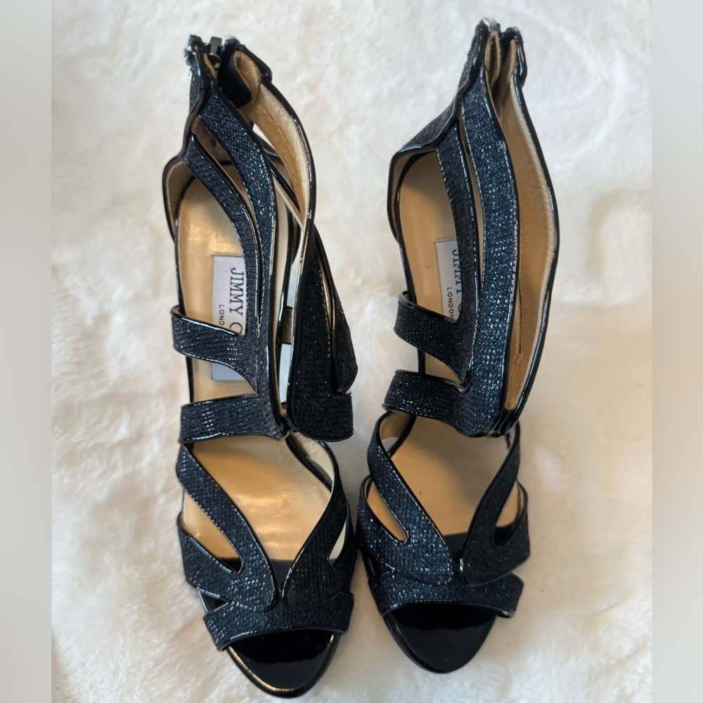 Jimmy Choo Black Strappy Women's Heels